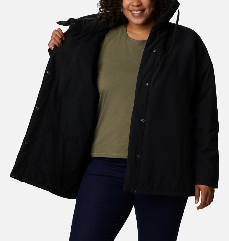 Women's Columbia Maple Hollow Insulated Jackets Black | Plus Size CA-PA380